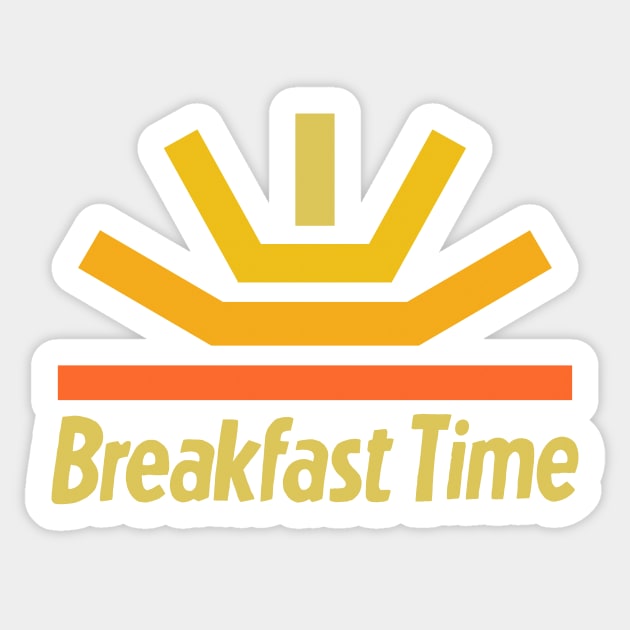 Breakfast Time Sticker by Clobberbox